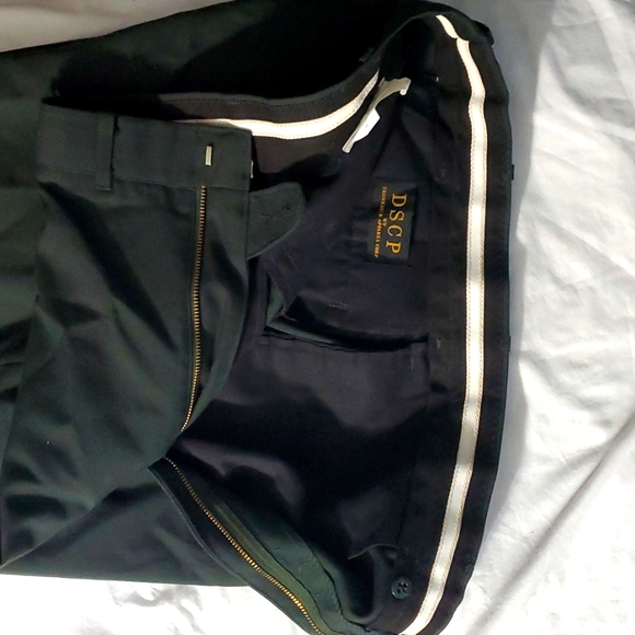 :  hemmed U.S. Army Green Men’s Poly Wool class A Trousers Dress Pants 38L READ - Picture 3 of 15